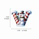 thumbnail image 1 of Custom Personalized Christmas Ornament with Snowman Santa Hat Design, Festive Holiday Tree Hanging Decoration for Family Gift Giving, Home Party Decoration, Memorial Keepsake, 1 of 2