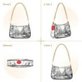 thumbnail image 7 of FORMRS Womens Shoulder Bag with Chain Strap Clutch Purse Cute Tote Handbag, White Streets, 7 of 7