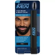 Just For Men Beard & Brow Black, 0.3 Oz.,Pack of 2