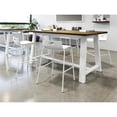 thumbnail image 2 of KFI Studios Midtown Cafe Table and 6 Chairs Set in Natural/White, 2 of 3