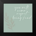 thumbnail image 2 of Allen, Kimberly 12x12 Black Modern Framed Museum Art Print Titled - Never Regret, 2 of 5