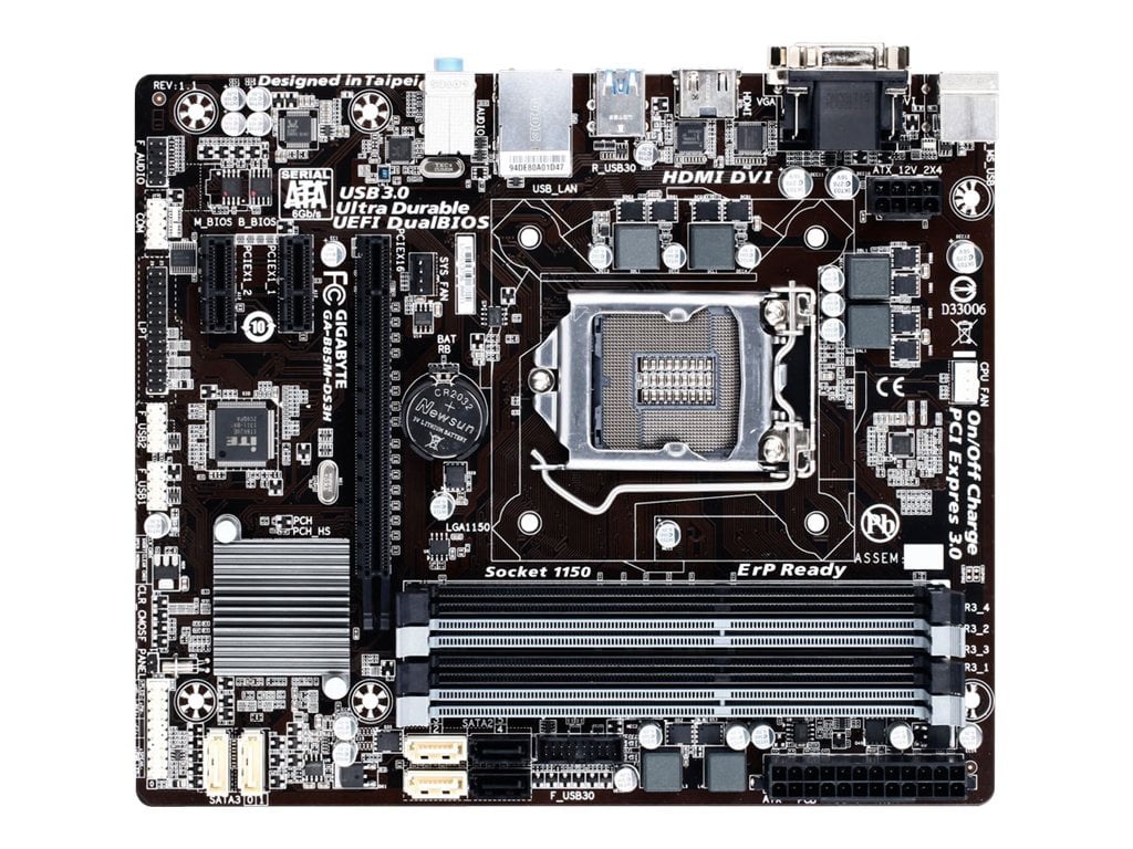 Gigabyte Ga B85m Ds3h 1 1 Motherboard Micro Atx Lga1150 Socket B85 Usb 3 0 Gigabit Lan Onboard Graphics Cpu Required Hd Audio 8 Channel Walmart Com Walmart Com Gigabyte Ga B85m Ds3h 1 1 Motherboard Micro Atx Lga1150 Socket B85 Usb 3 0 Gigabit Lan Onboard Graphics Cpu Required Hd Audio 8 Channel Walmart Com Walmart Com