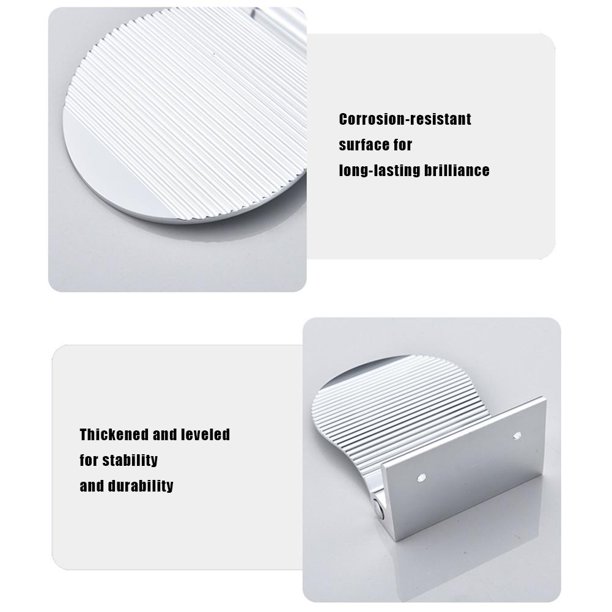 Space Aluminio Pedales Step Antideslizante con Clavos para Niños/Embarazada Plata