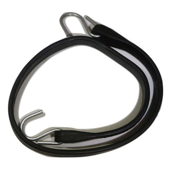 Rubber Tarp Straps w/ Crimped S Hooks | 10 PACK Size: 9 inch