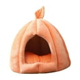 thumbnail image 4 of Cueva de terciopelo Yuyangstore Cama para mascotas Naranja 35x35x35cm, 4 of 8