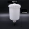 thumbnail image 4 of Plastic HVLP Paint Cup Pot Fit For SATA Spray Connector Jet Paint Sprayer A4, 4 of 9