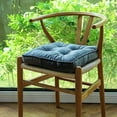 thumbnail image 1 of Nvzi Soft Velvet Chair Pads with Ties Comfy Solid Seat Cushion for Dining Chairs, Office Chairs, Hardwood Floors (Silver Grey, 16x16), 1 of 5