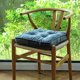 thumbnail image 1 of Xiao Hua Cojines de terciopelo suave con lazos para silla. Cómodos y sólidos cojines para sillas de comedor, de oficina y para pisos de madera (gris plateado, 40,6 x 40,6 cm)., 1 of 5