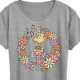 thumbnail image 3 of Peanuts - Floral Peace Sign - Woodstock - Women's Short Sleeve Graphic T-Shirt, 3 of 6