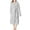 001 Gray, variant on Htigea Womens Robes Soft Comfy Long Bathrobe Solid Color Loungewear Winter Warm Nightgown with Pocket Blue,Free Size