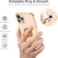 thumbnail image 3 of iPhone 12 Pro Max Case, 12 Pro Max Case, Slim Fit Soft 360° Ring Holder Kickstand Magnetic Car Mount Supported Shockproof Protective Phone Cover for iPhone 12 Pro Max 6.7 Inch, Pink/Golden, 3 of 18