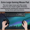 thumbnail image 4 of Gaming Mouse Pad Purple Pink Desk Decor for Girls, Big Mouse Pads Keyboard Pads, Modern Desk Pad Non-Slip Rubber Base Waterproof with Stitched Edges, 35.4 X 15.7 inch for Work/Game/Office, 4 of 6