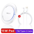 thumbnail image 1 of 15W Fast Wireless Charger For Samsung Galaxy S20 S10 S9 S8 Note 10 9 8 USB Qi Charging Pad For iPhone 13 Pro Xs Max Xr X 8 Plus Gong Bohan LED, 1 of 2