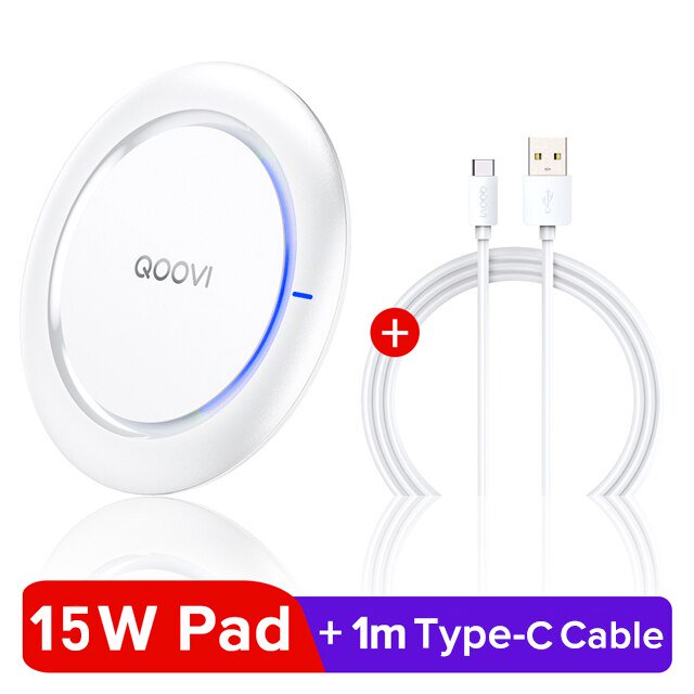 15W Fast Wireless Charger For Samsung Galaxy S20 S10 S9 S8 Note 10 9 8 USB Qi Charging Pad For iPhone 13 Pro Xs Max Xr X 8 Plus Gong Bohan LED
