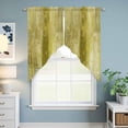 thumbnail image 6 of Yellow Kitchen Window Curtains, Swag Curtains Valance for Bedroom Living Room Bathroom, Retro Oil Painting Modern Abstract Art Aesthetics Rod Pocket Window Curtain Block Drapes 2 Panels 36"x36", 6 of 9