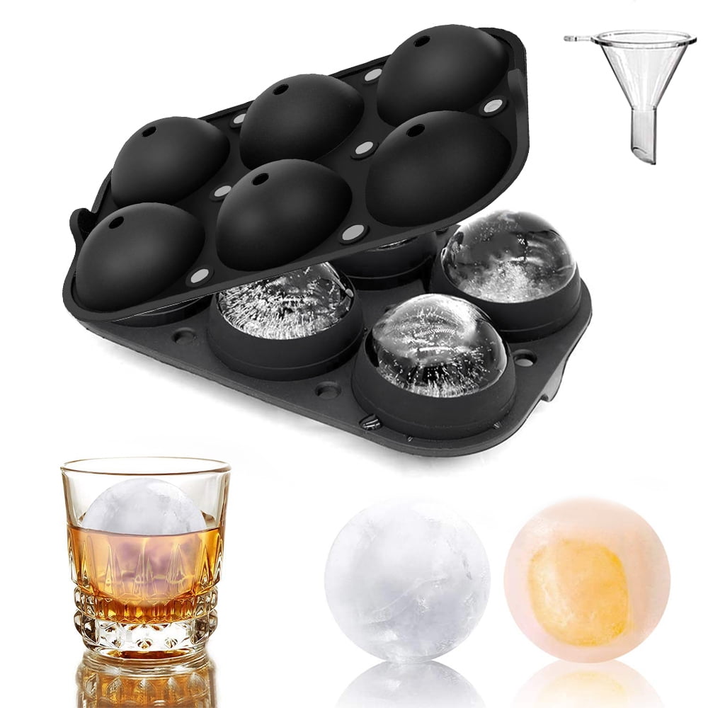 Ice Ball Set of 2 Moulds Ideal For Cocktails Makes Perfect 2.5 Inch Ice Balls 30/% Bigger Ice Sphere Than Tray Moulds Keeps Drinks Cold For Longer
