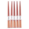 thumbnail image 4 of Palillos reutilizables, 5 pares de palillos de madera, palillos de sushi enredados, vajilla, máxima comodidad, 4 of 8