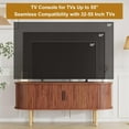 thumbnail image 5 of 47.2"TV Stand Dresser with Storage,Television Stand with Sliding Doors,Wooden Media Console for TVs Up to 80",Modern Entertainment Center for Living Room,Bedroom,Hallway, 5 of 8