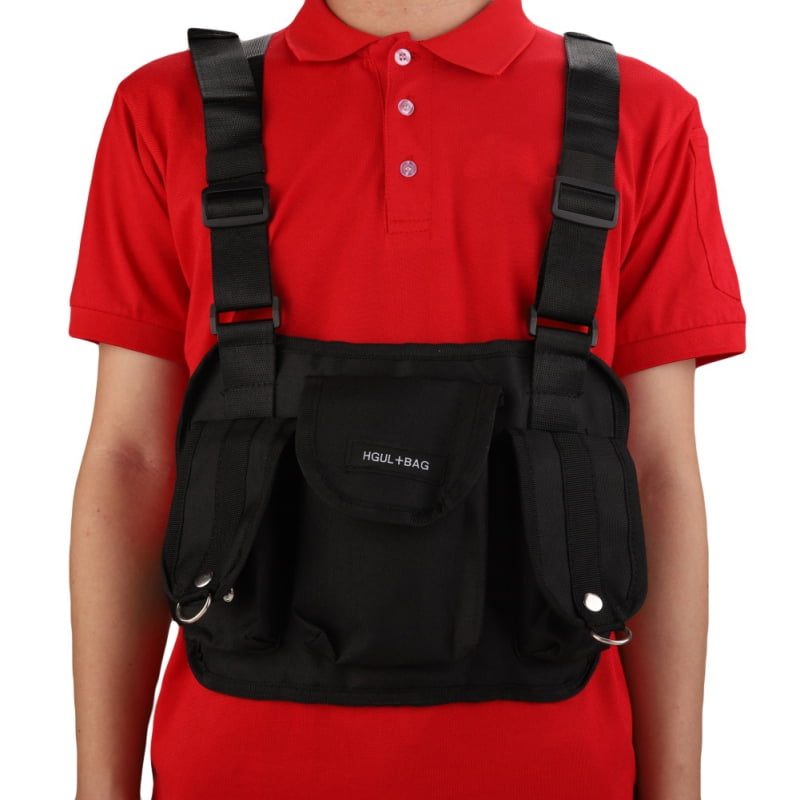 Forericy Adjustable Tactical Chest Bag Chest Rig Hip Hop Streetwear