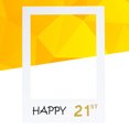 thumbnail image 2 of MasteelfCA Happy 21st DIY Paper Picture Frame Cutouts Photo Booth Props for Birthday Party, 2 of 7