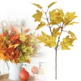 thumbnail image 3 of Awwp 1 Pcs Fall Flowers, Artificial Maple Branches, Fall Faux Leaves, 15.8 Inch, Realistic Colors, Wire Stems, for Vase, Thanksgiving, Wedding, Centerpiece, Mantel, Porch, Reusable, Fall Decor, 3 of 8