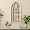 thumbnail image 3 of Luxen Home WHA1538 Arched Wood Framed Window Wall Decor, 3 of 10