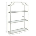 thumbnail image 2 of Kate and Laurel Ciel Tiered Wall Shelf, Silver 20x30, 2 of 7