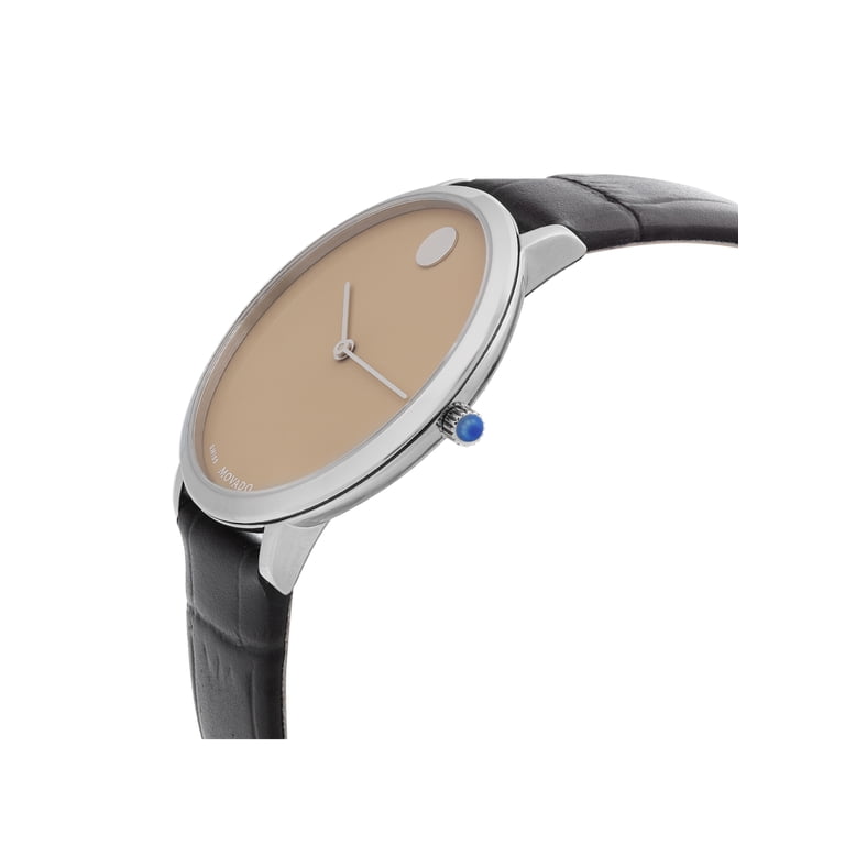 movado ultra slim quartz silver dial ladies watch Movado Women main image 2