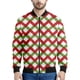 thumbnail image 3 of Chaqueta con cremallera a cuadros con estampado 3D colorido para hombre, sudadera de gran tamaño a la moda, chaquetas de calle para primavera y otoño, abrigos de manga larga, 3 of 5