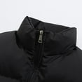 thumbnail image 6 of Dwelliawo Down Jacket Men Zip Up Coat Stand Collar Jackets Long Sleeve Windproof Down Jacket Thicken Warm Winter Outerwear with Pockets Clearance Black 2xl, 6 of 6