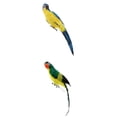 thumbnail image 1 of 2 uds., Adorno , pájaro, con plumas artificiales, pájaro, modelo de animal, estatuas, decoración de de jardín DIY, 1 of 8