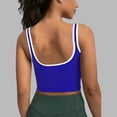 thumbnail image 5 of Cropped Tank Tops for Women High Impact Push Up Racerback Sleeveless Contrast Binding Workout Yoga Gym Tanks, 5 of 7