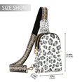 thumbnail image 2 of FORMRS Womens Crossbody Sling Bag Travel Daypack Shoulder Chest Backpack, Gray Leopard Pattern, 2 of 7