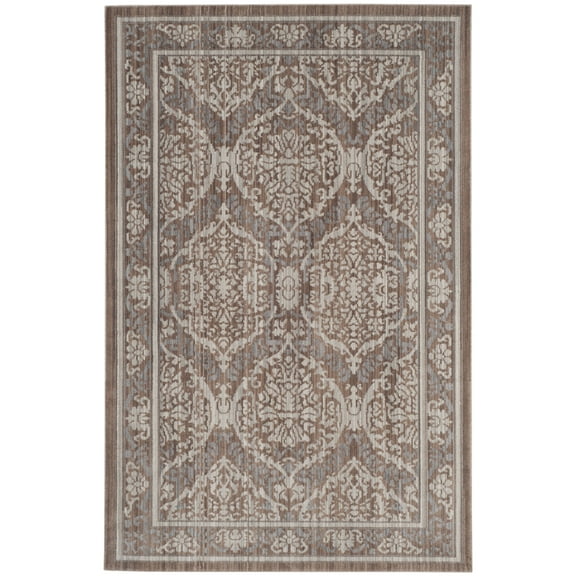 Safavieh Valencia Varje Distressed Vintage Boho Oriental Polyester Rug 4' x 6' 4' x 6' Indoor Living Room, Bedroom