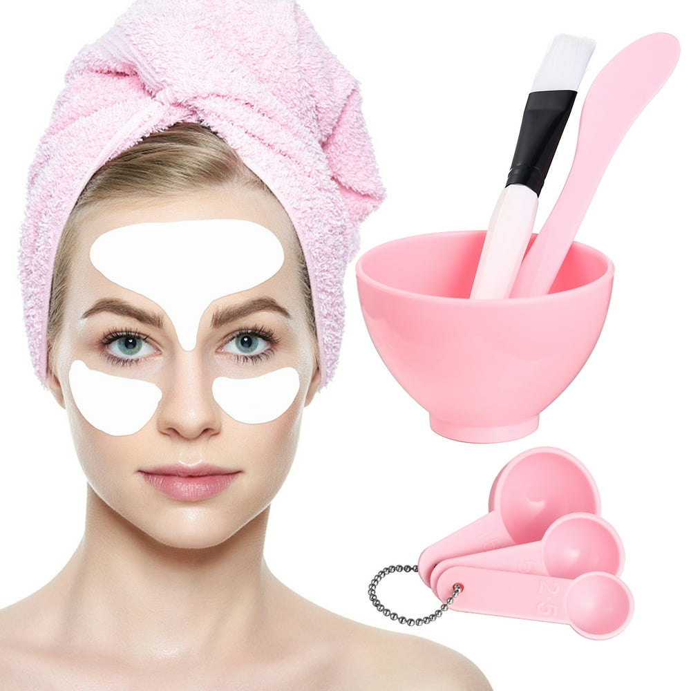 Face Mask Mixing Bowl Set, Topboutique 6 in 1 DIY Facemask Mixing Tool