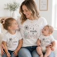 thumbnail image 4 of Matching Family Shirts, I Made A Wish I Came True Mom and Mini Shirt, Floral Dandelion Family Outfit, Mother Daughter Birthday Gift for Mom, 4 of 7