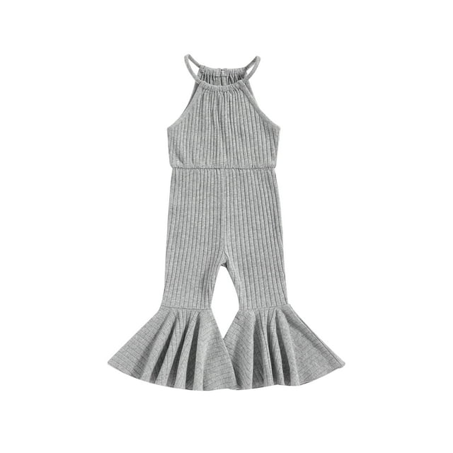 xiaxaixu Combinaison Sans Manches pour Filles, Pantalon Évasé Long d'Été pour Fête Décontractée