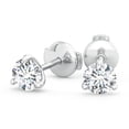 thumbnail image 2 of ANGARA IGI Certified Lab Grown 1.26 Ct Diamond Martini Stud Earrings for Women in 14K White Gold (Size-5.5mm| Color-F-G| Clarity-VS) | Anniversary, Jewelry Gift for Women | Lab-Grown Diamond Earrings, 2 of 6