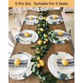 thumbnail image 4 of 15 Inch Round Placemats Set of 4, Teal Tulip Butterfly Non Slip Heat Insulation PP Table Mats, Beige Turquoise Floral Grey Wooden Washable Place Mats for Kitchen Dining Party Table Decor, 4 of 7