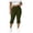 *Army Green, variant on VBVC Women's Plus Bow Knot Split Hem Capri Leggings , High Waisted Cropped Pants For Women,Ladies' Slim Stretchy Trousers,Army Green,L-5XL