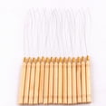 thumbnail image 3 of Hair Braiding Tool 10 Pcs Wooden Handle Wig Crochet Metallic Line Threader Hook for Extension, 3 of 6