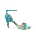 thumbnail image 3 of BLISSFUL STEP Women's Glitter Strap Stiletto Heel Sandals Green Blue (Size 11), 3 of 7
