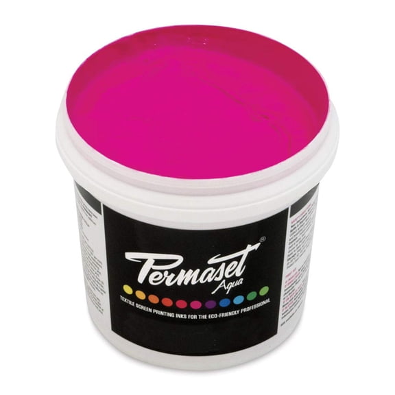 Permaset Aqua Fabric Ink - Glow Magenta, Liter
