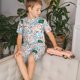 thumbnail image 4 of Fotbe Back To School Pijama Estampada de 2 Piezas para Niños – Ropa de Dormir de Manga Corta Cómoda para Niños y Niñas, Camiseta y Shorts de Algodón-3X-Large, 4 of 6