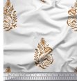 thumbnail image 1 of Soimoi Modal Satin Fabric Leaves,Floral & Paisley Block Decor Fabric Printed Yard 42 Inch Wide, 1 of 3