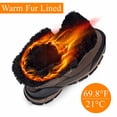 thumbnail image 2 of Botas de nieve SHULOOK impermeables con forro de piel cálida para hombre de invierno, 2 of 6