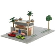 thumbnail image 3 of Toretto Cafe Diorama with Mitsubishi Eclipse Green and Ford F-150 SVT Lightning Red "Fast and Furious" "Nano Scene" Series Model by Jada, 3 of 4