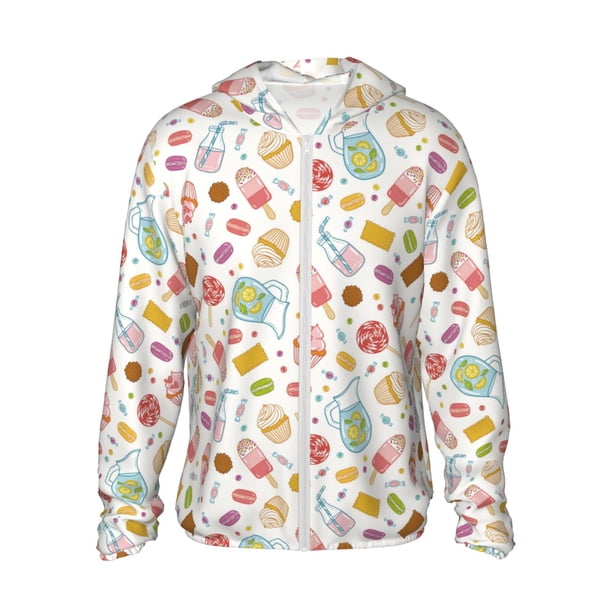 Fotbe Dessert Chaqueta con Protección Solar UPF 50+ para Hombre y Mujer, Camisa con Capucha y Bolsillos-X-Large