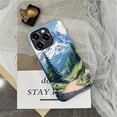 thumbnail image 3 of Case for iPhone 15 Pro Max, Hybrid Shockproof Protective Anti-Scratch Phone Case, Dual-Layer Drop Protection, Mountain Tree Landscape, 3 of 7