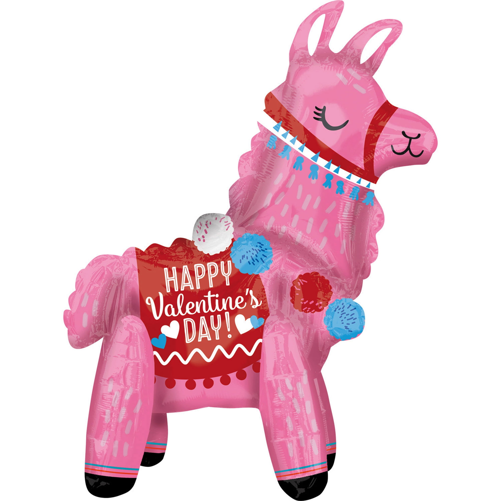 Happy Valentines' Day Multi Balloon Inflate with Air 22" Tall
